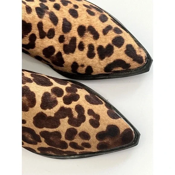 Marc Fisher‎ Mlyalely Genuine Calf Hair pointy toe block heel Bootie size 6 - Picture 11 of 12